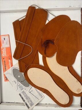Ungendered Moccasin Kit in Chestnut Brown leather